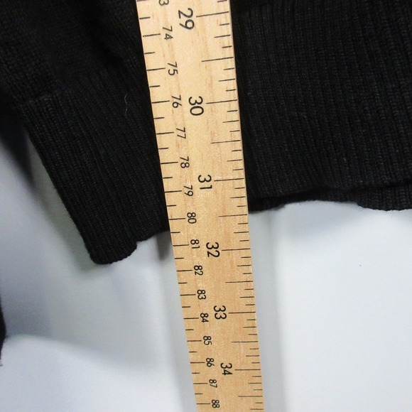 Collars & Co. Zip Up Cardigan Sweater Men XXL Black 100% Merino Wool Casual 494 - Picture 12 of 13